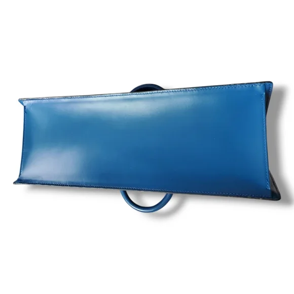 LOUIS VUITTON Toledo Blue Vintage 90s Epi Sac Triangle M52095 - Picture 8 of 13